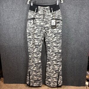 BURTON Womens XS Snowboard Snow Pants Marcy High Rise Pant‎ Zebra Camo, NWT $229